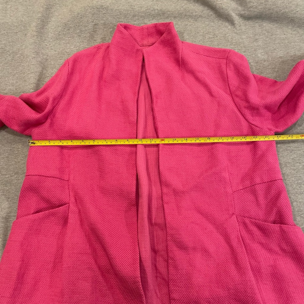 Hot pink Eileen Fisher linen blend blazer - Picture 8 of 14